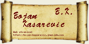 Bojan Kašarević vizit kartica
